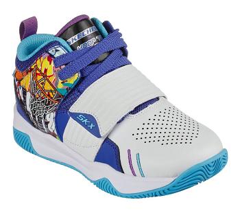 White / Multicolor Skechers Powershot - Skech-Hops | 7992S_USA