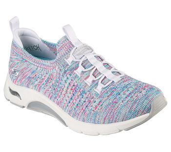 White / Multicolor Skechers Skech-Air Arch Fit | 6438C_USA