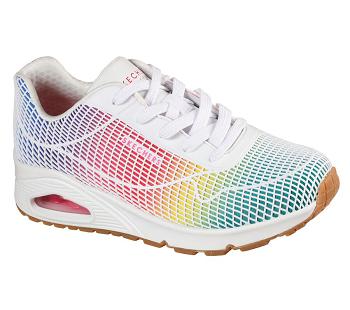 White / Multicolor Skechers Uno - Eye Catching | 1023X_USA