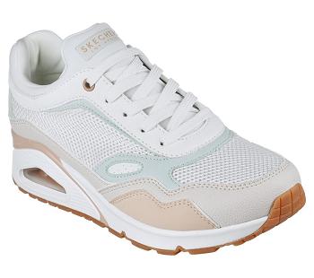 White / Multicolor Skechers Uno - Heel Hints | 1674S_USA