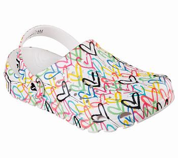White / Multicolor Skechers x JGoldcrown: Footsteps - More Love | 2896S_USA