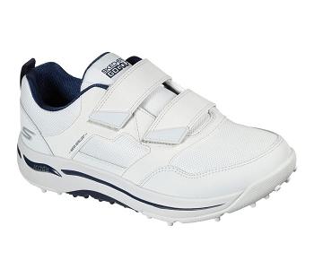 White / Navy Skechers GO GOLF Arch Fit - Front Nine | 1433P_USA