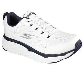 White / Navy Skechers Max Cushioning Elite - Lucid | 6212A_USA