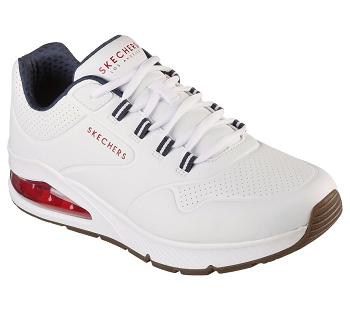 White / Navy Skechers Uno 2 | 5312L_USA