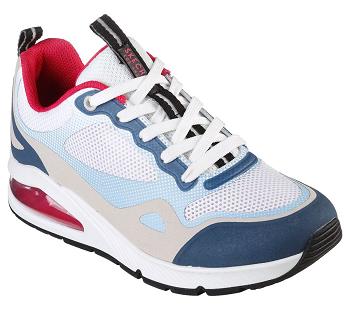 White / Navy Skechers Uno 2 - Runabout | 22740_USA