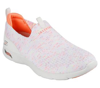 White / Pink Skechers Arch Fit Refine - All Heart | 3988S_USA