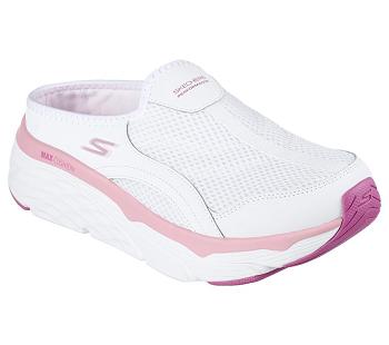 White / Pink Skechers Max Cushioning Elite - High Crest | 2973X_USA