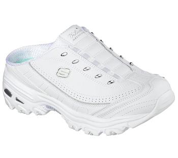 White / Silver Skechers D'lites - Bright Sky | 3324B_USA