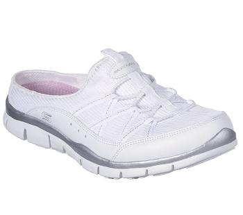 White / Silver Skechers Gratis - Real Story | 4504L_USA