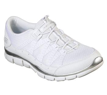 White / Silver Skechers Gratis - Strolling | 6324L_USA