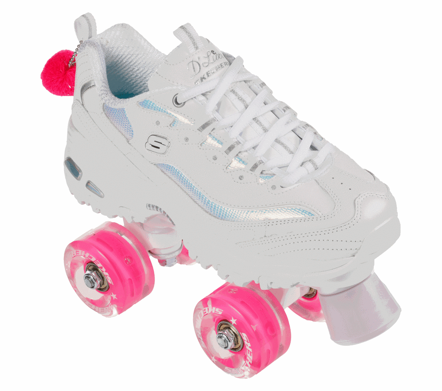 White Skechers 4 Wheeler - Fly Cruiser | 6597E_USA