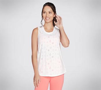 White Skechers Apparel Diamond Status Burnout | 4897X_USA