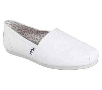 White Skechers BOBS Plush - Peace and Love | 31990_USA