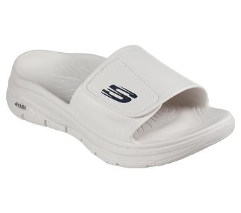 White Skechers Foamies: Arch Fit - Feelin Fresh | 6508L_USA