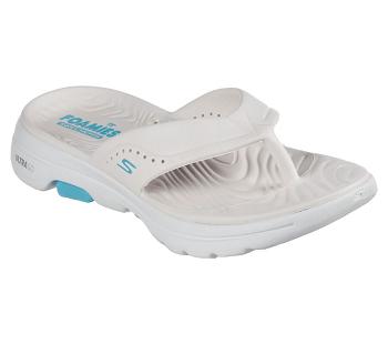 White Skechers Foamies: GOwalk 5 - Bali | 43013_USA