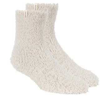 White Skechers GO LOUNGE Furry Crew - 2 Pack | 3447B_USA