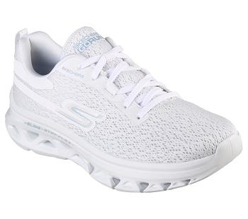 White Skechers GO RUN Glide-Step Flex | 23734_USA