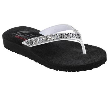 White Skechers Meditation - Garden Bliss | 56800_USA