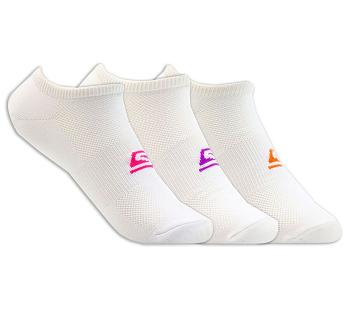White Skechers No Show Stretch - 3 Pack | 33094_USA
