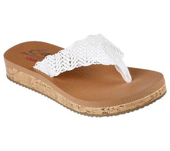 White Skechers Sandcomber | 5092B_USA