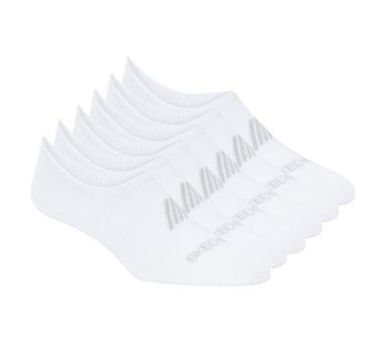 White Skechers Super Soft No Show Liner - 6 Pack | 3172A_USA