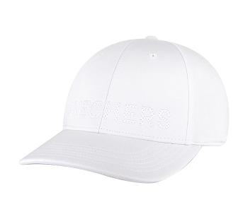 White Skechers Tonal Logo | 2934B_USA