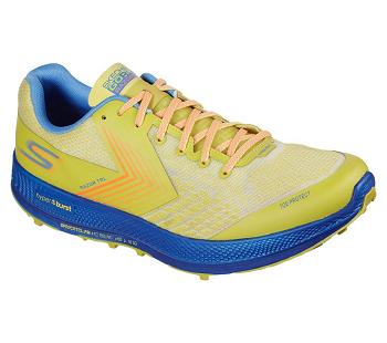 Yellow / Blue Skechers GOrun Razor | 4764L_USA